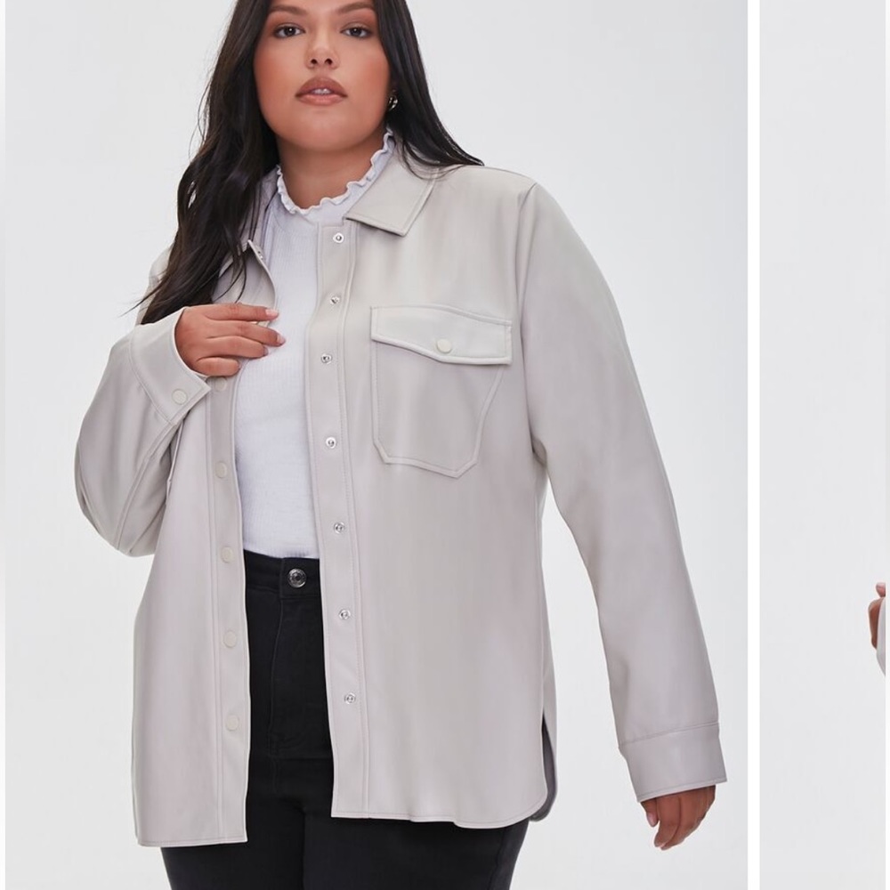 Faux Leather Jacket